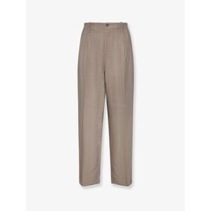 Golden Goose Deluxe Brand Men Wool Blend Trousers With Pinstripe Pattern
